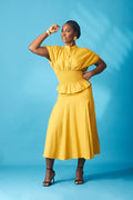 Oriri skirt set in Mustard