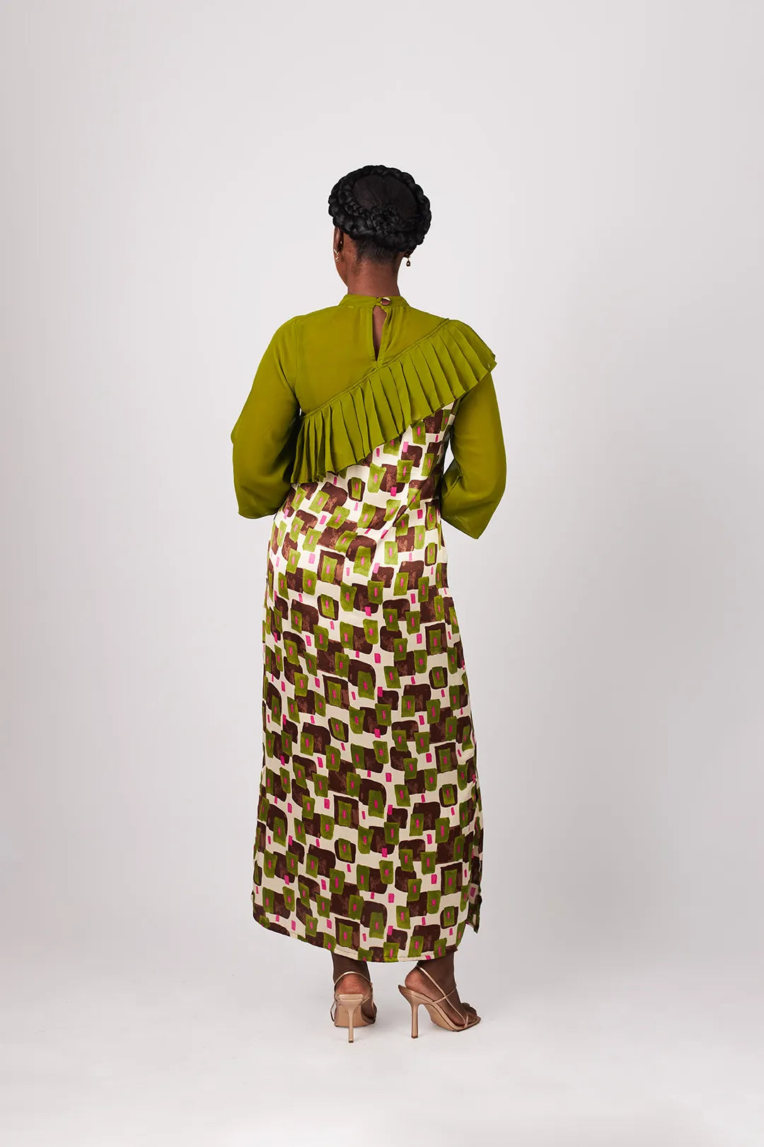 Ziora Beaded Kaftan (Print) — view 2 — Kwelaku
