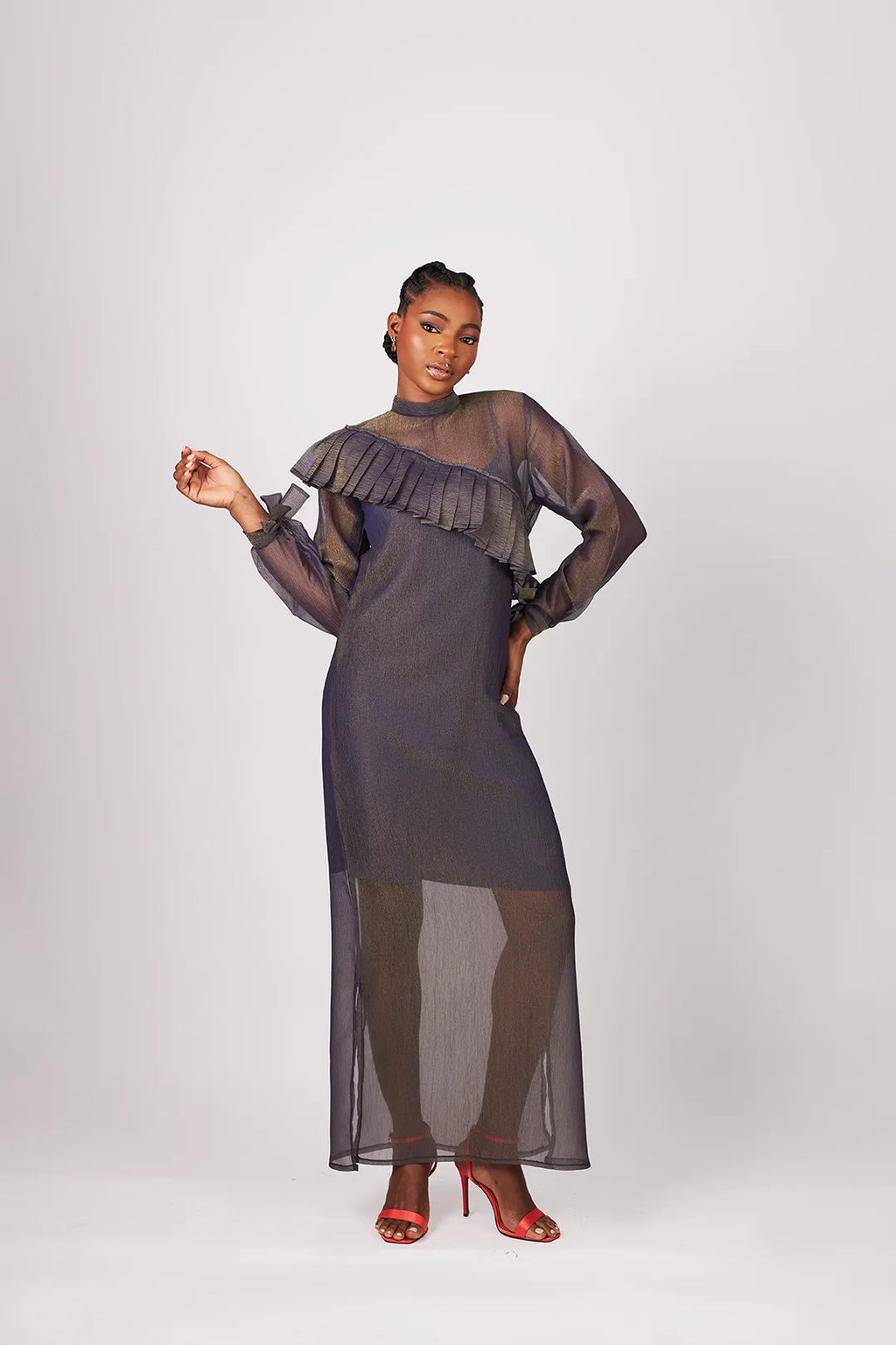 Ziora Kaftan (Solid) — view 3 — Kwelaku