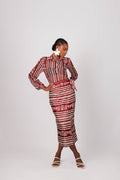 Monogram Geometric Midi Wrap Set