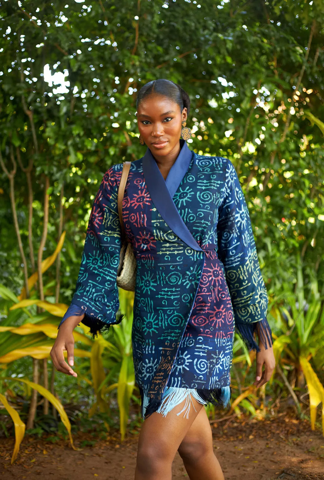 Anyanwu fringe blazer dress