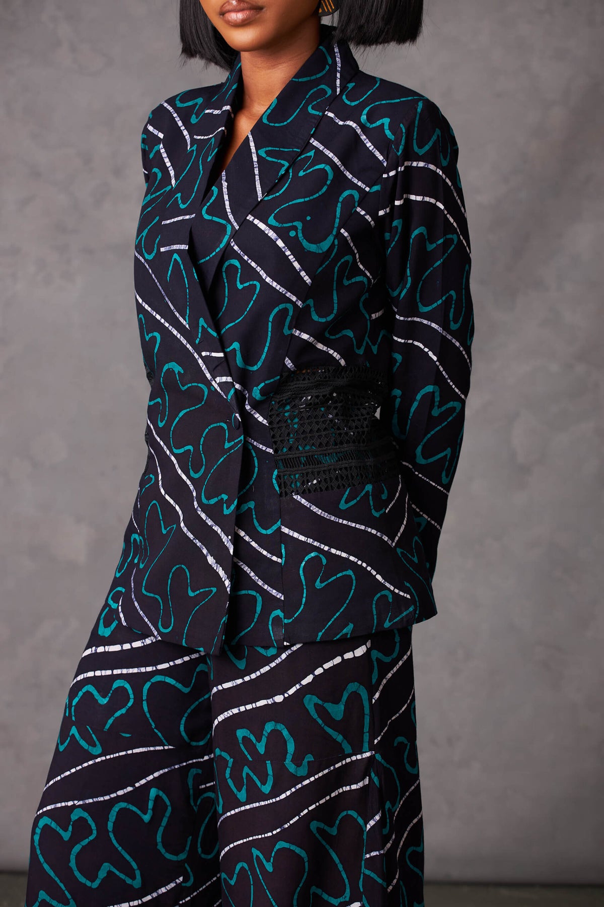 Ugo Teal Abstract Blazer