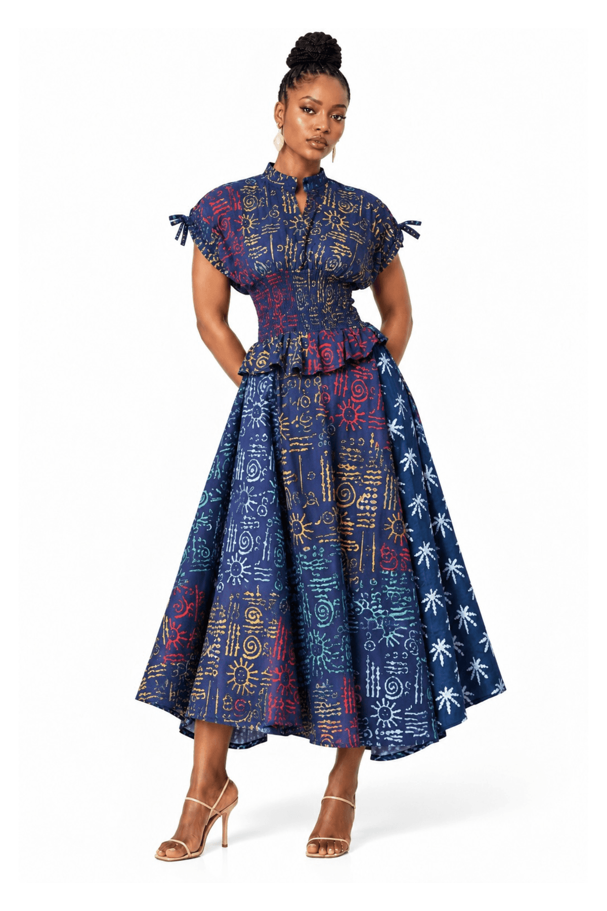 Urenna Asymmetric Midi Dress