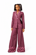 Hybrid  Abstract  Wide-leg Pants