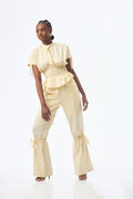 Kwelaku Linen Drawstring  Pants — Kwelaku