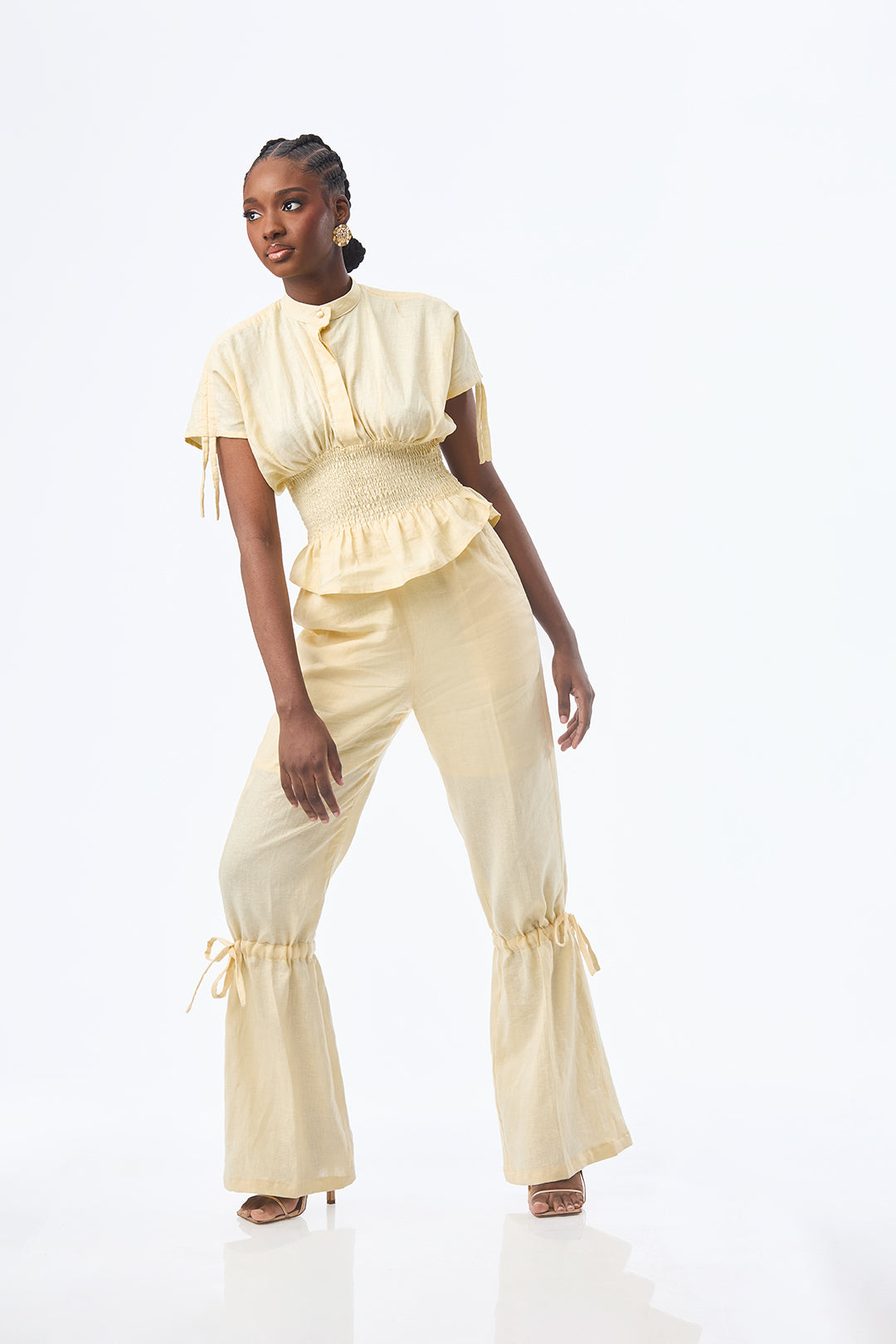Kwelaku Linen Drawstring  Pants — Kwelaku
