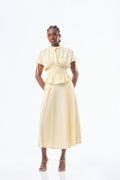 Kwelaku Pleated Midi Skirt — Kwelaku