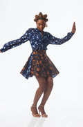 Cocoyam Asymmetric Mini Skirt