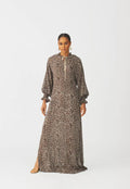Ihunanya indigo floral kaftan