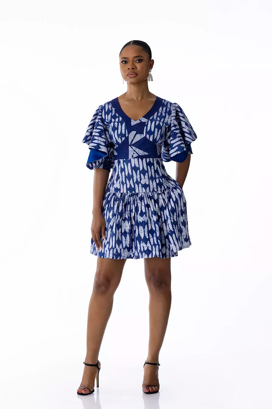 Kwelaku Emela fit & flare dress (unembellished) — view 2 — Kwelaku