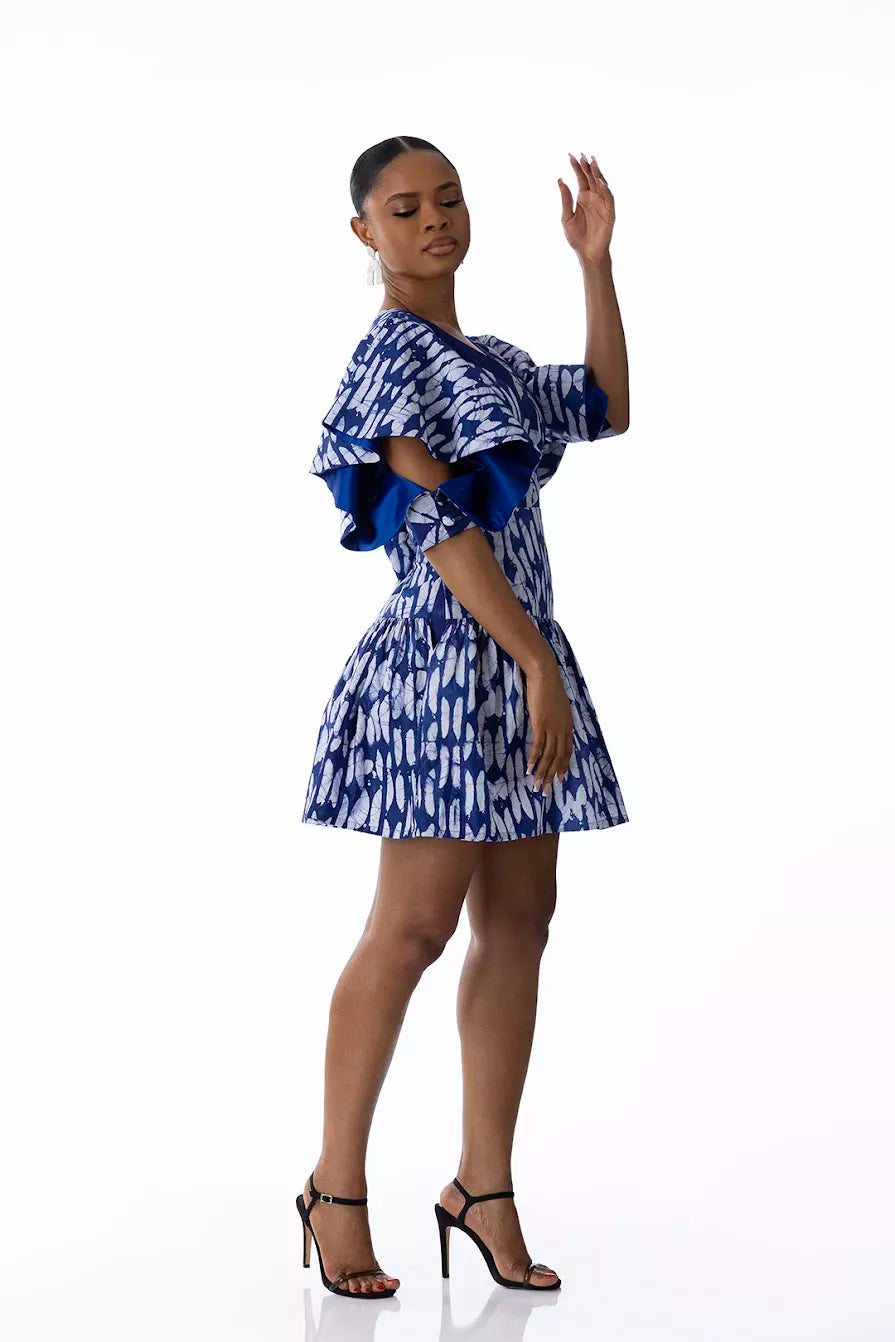 Kwelaku Emela fit & flare dress (unembellished) — view 3 — Kwelaku