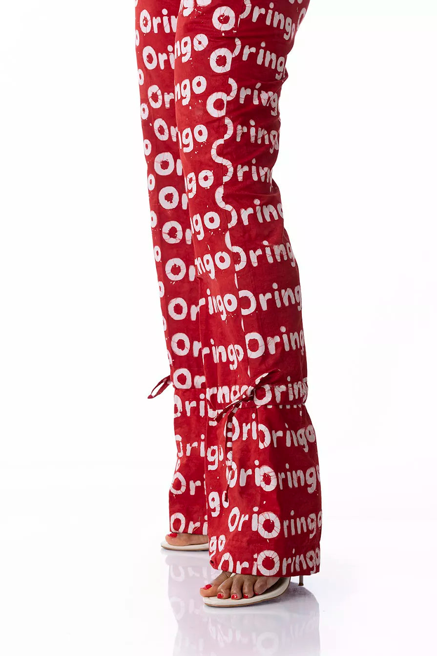 Kwelaku Oringo inscription pants — Kwelaku