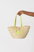 Kwelaku Raffia Tote (lime)