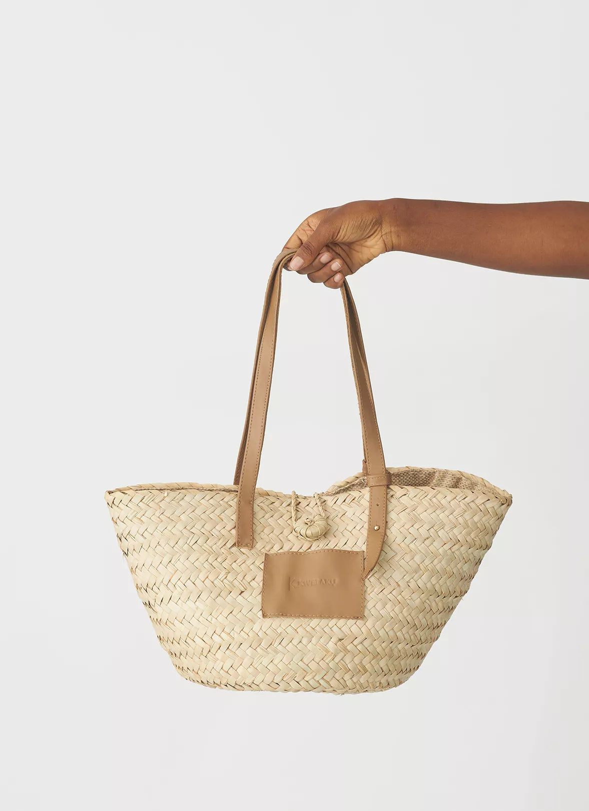 Kwelaku Raffia Tote (Beige)