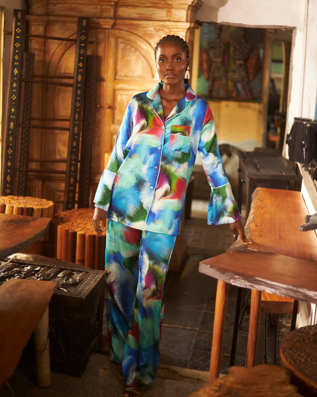 Watercolor pj suit — Kwelaku