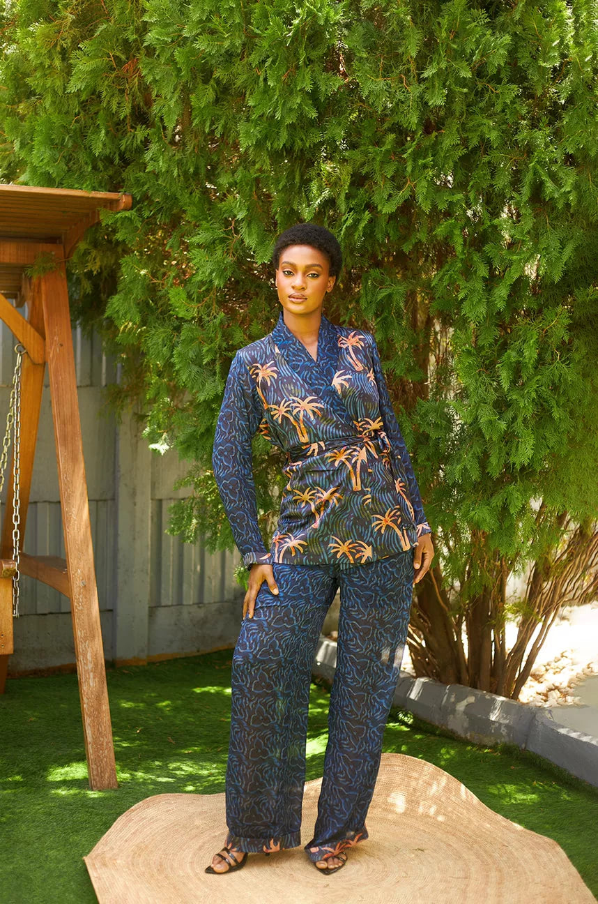 Udo silk suit set