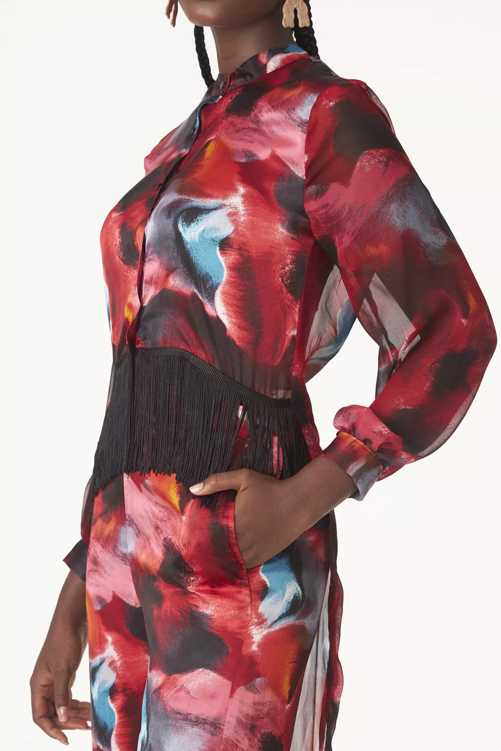 Watercolor fringed set