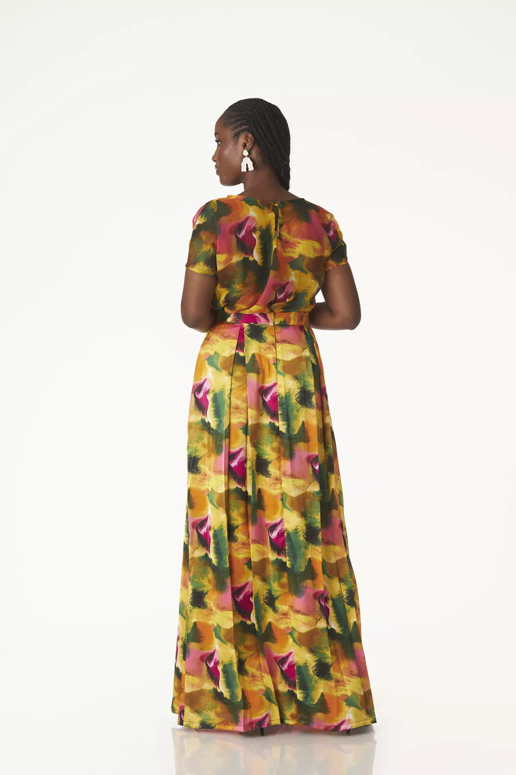 Watercolor maxi skirt set
