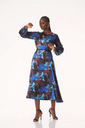 Watercolor signature flounce skirt set