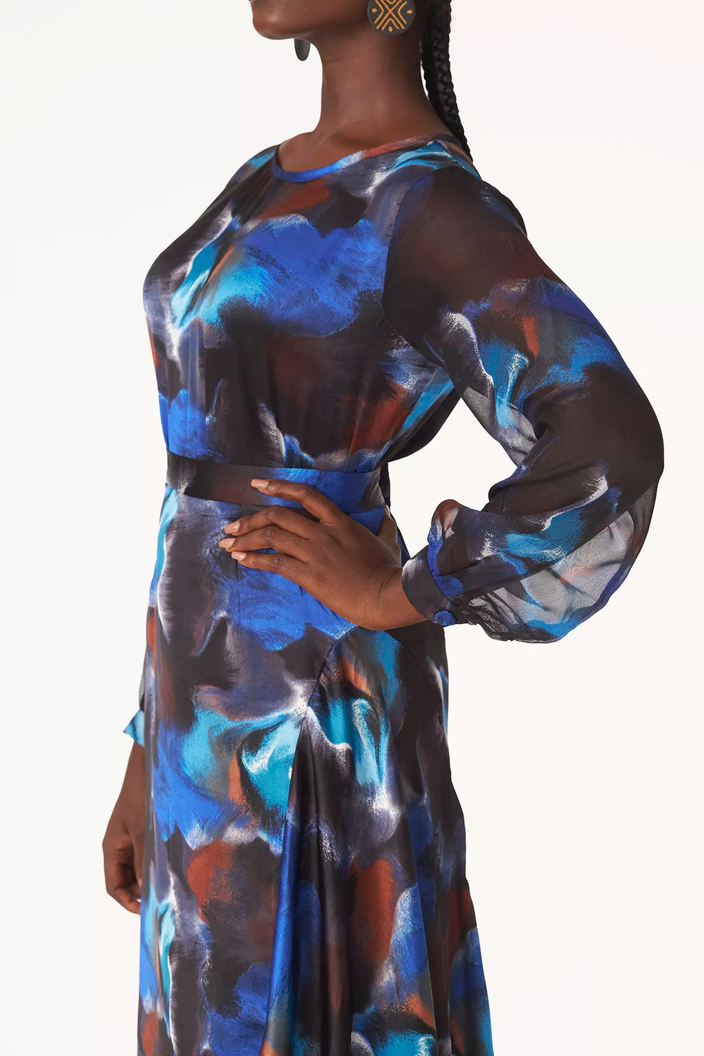 Watercolor signature flounce skirt set