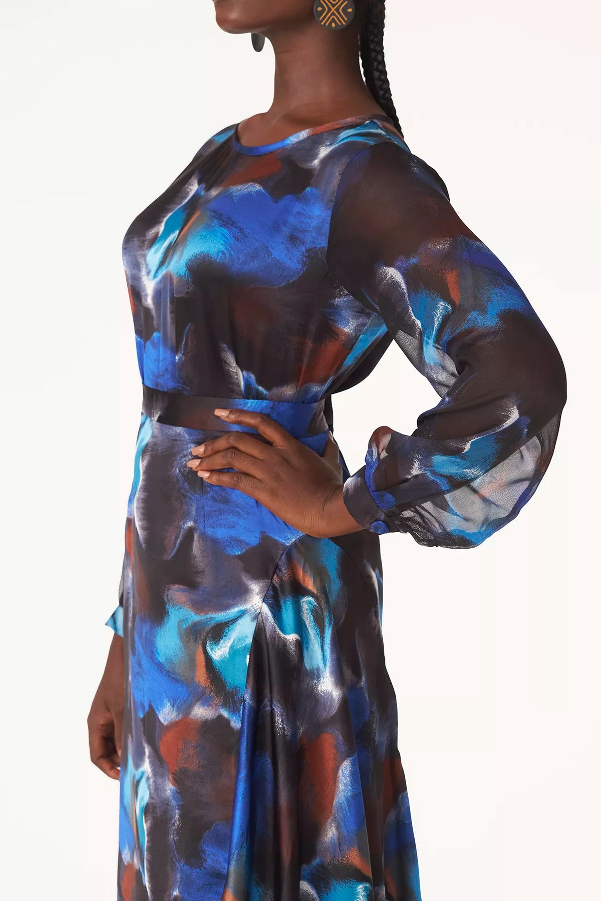 Watercolor signature flounce skirt set