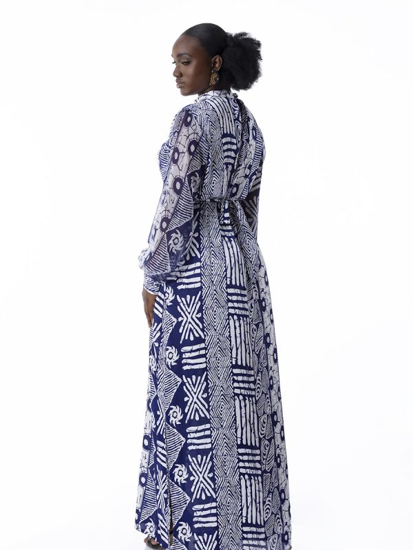Kwelaku Ifeoma signature kaftan in true blue - Image 2