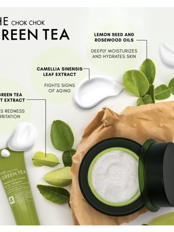 TONYMOLY THE CHOK CHOK GREEN TEA WATERY CREAM 60ML - Image 2
