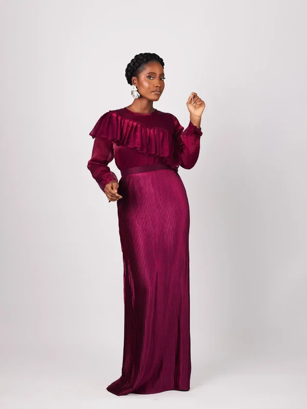 Zaram Plisse Maxi Skirt