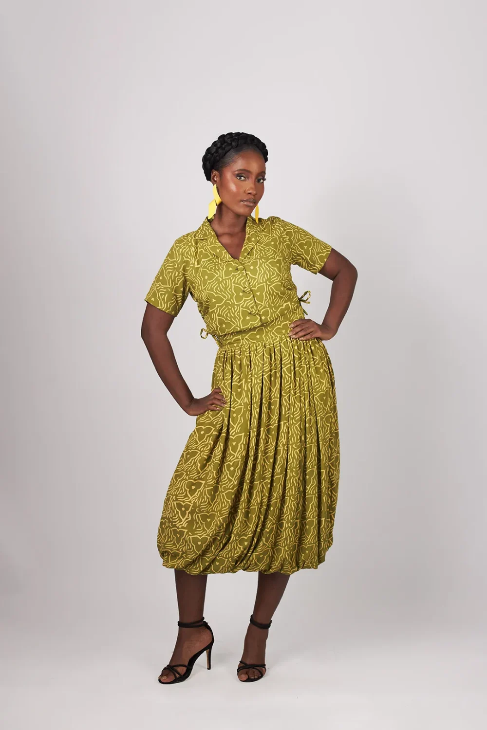 Zina Bubble Skirt Set - Image 2