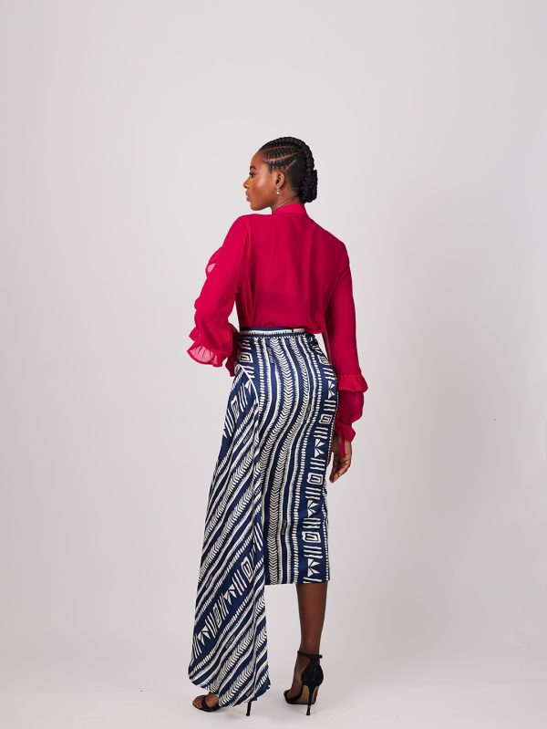Somkele ruched midi skirt (Print)