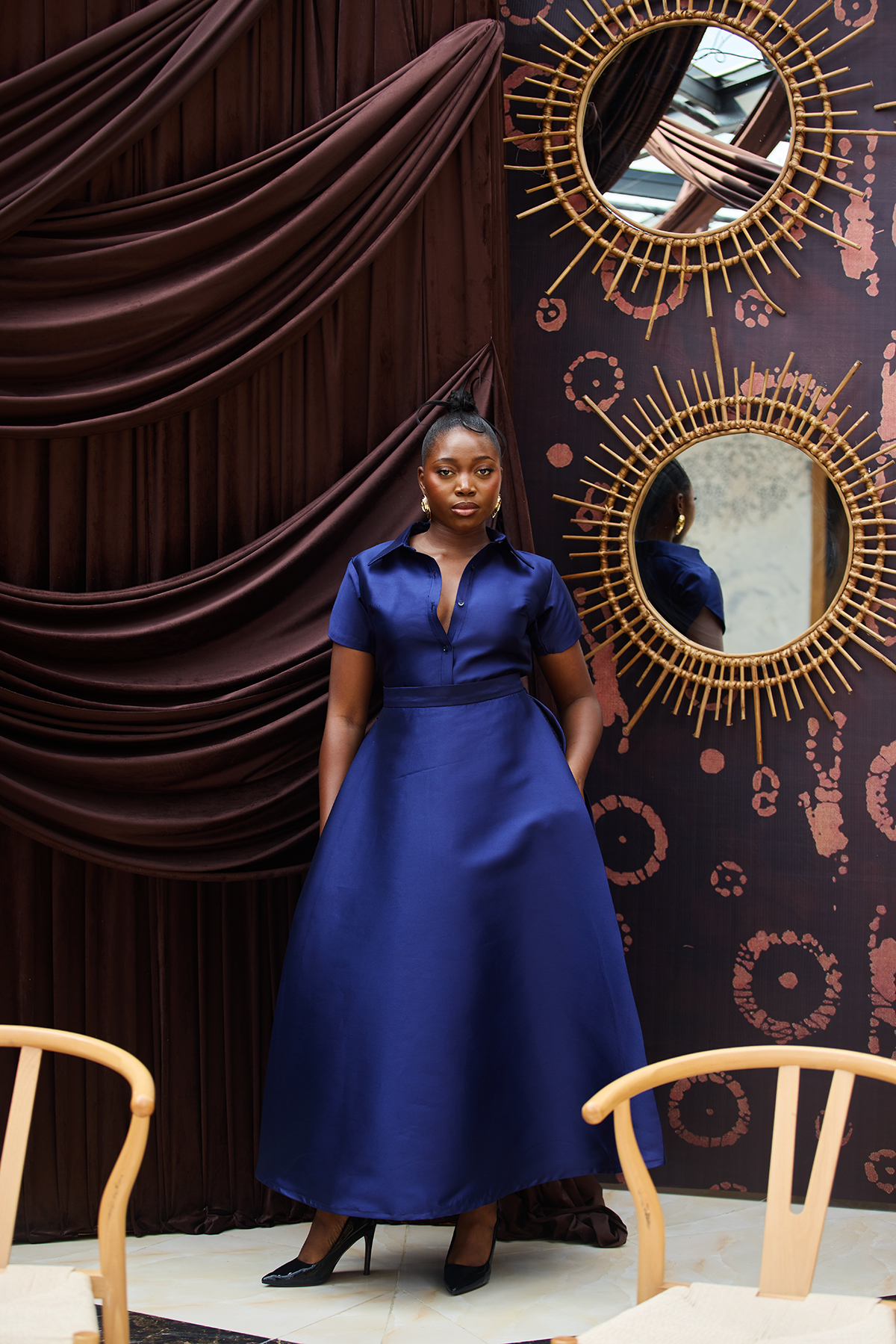 Orie Collar Blouse with sleeves - Image 2