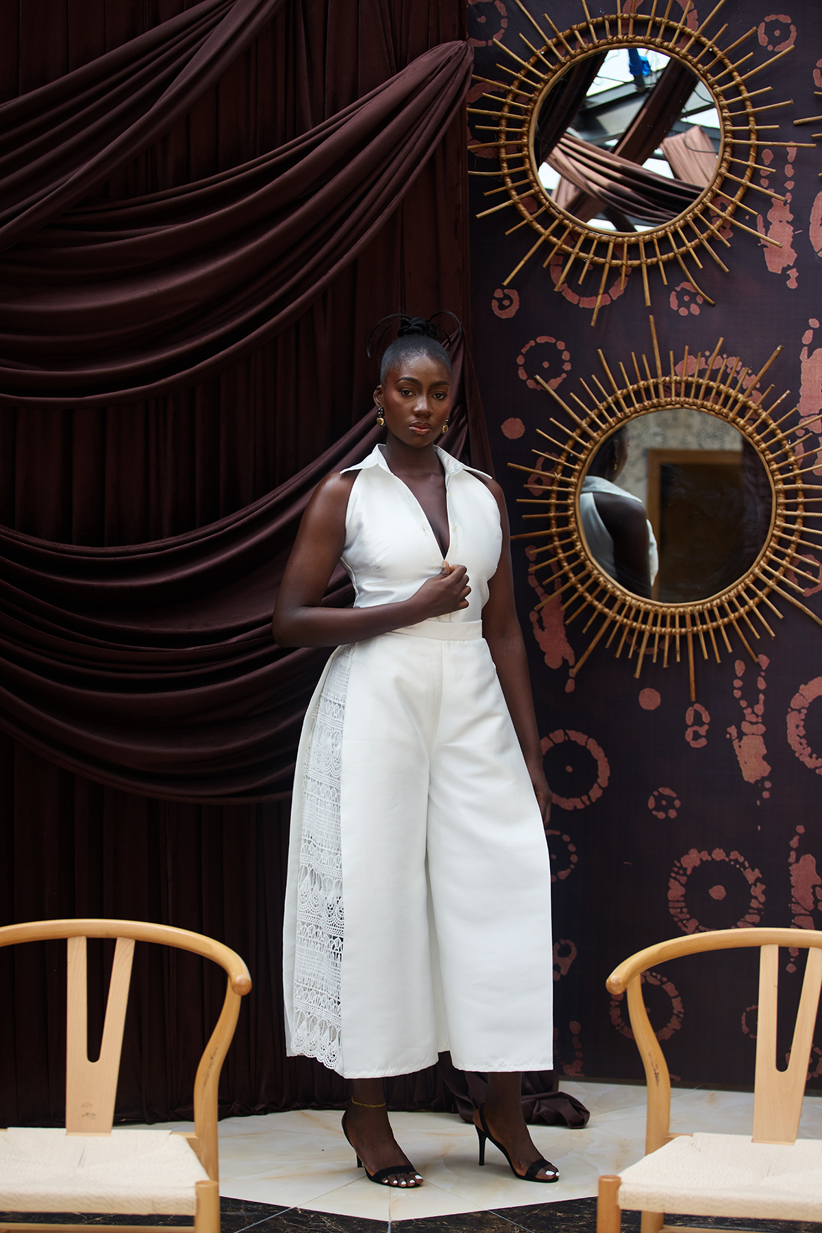 Orie Halter Collar Blouse - Image 3